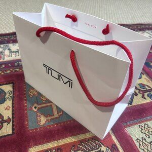 Tumi White & Black  Empty Shopping/ Tote Bag In Great Shape!